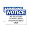 Signmission No Soliciting Vendors Seen By Appointment Only OSHA Notice Sign, Plastic, 14in W x 10in L, 2PK OS-2PACK-NS-P-1014-L-14841 - alternate 1